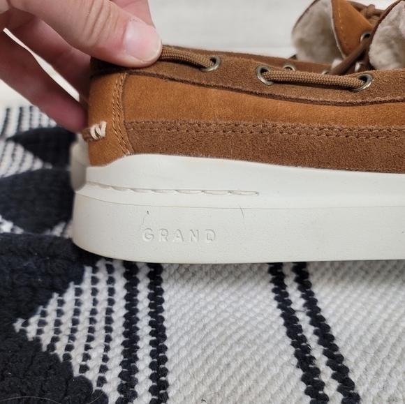 Cole Haan Grandpro Rally Slipon Moccasin Loafer in Tan, sz 7 - Picture 8 of 15